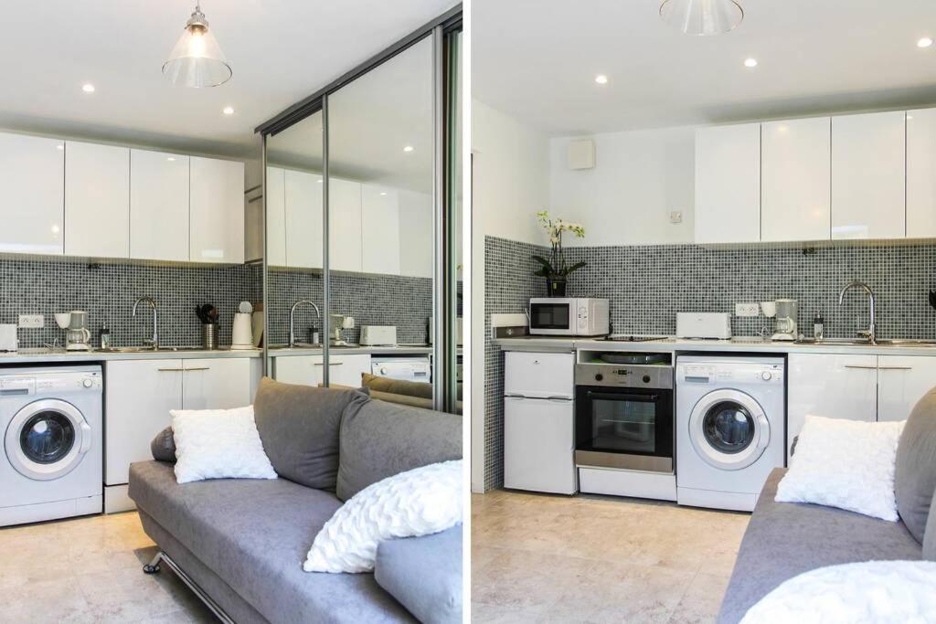 Appartement Lumineux Avec Terrasse Jardin Et Acces Piscine Villefranche-sur-Mer Esterno foto