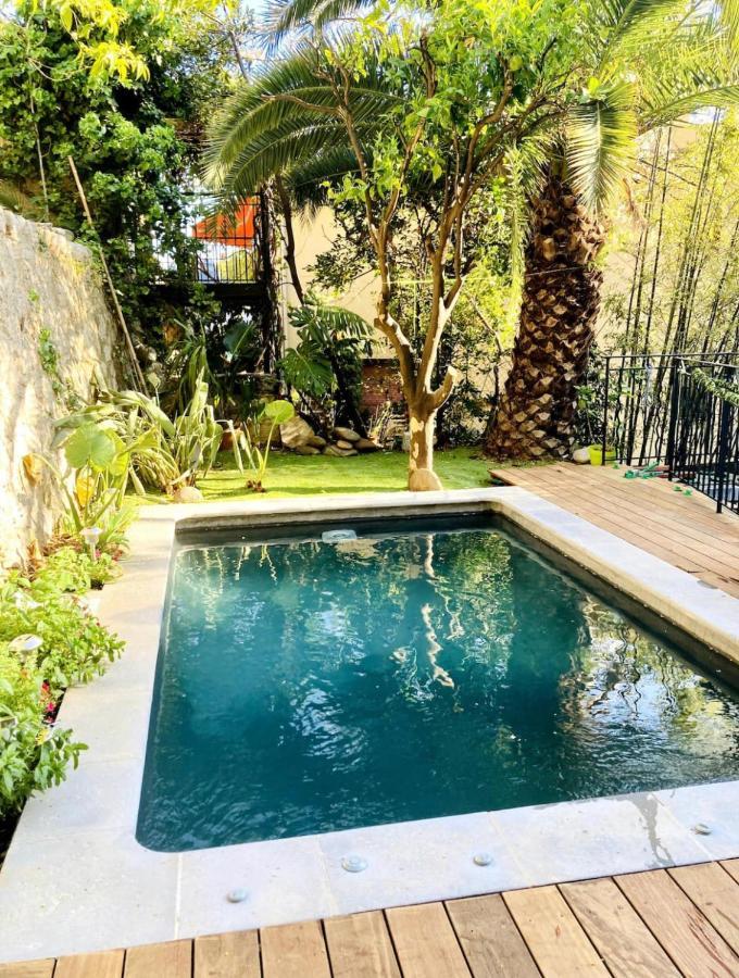 Appartement Lumineux Avec Terrasse Jardin Et Acces Piscine Villefranche-sur-Mer Esterno foto